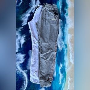 SALE! BUY or BUNDLE! 2 pair HPYE Mens SzXL Joggers NWOT Light Gray and Charcoal